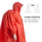 Hooded Rain Poncho for Adult with Pocket Waterproof Lightweight Unisex Raincoat for Hiking Camping Emergency