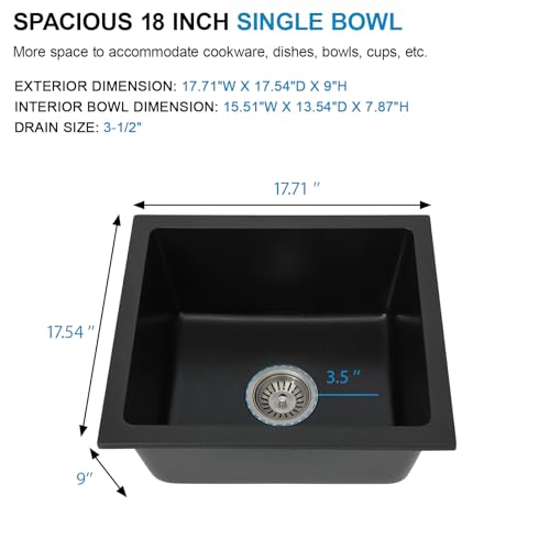 18 Granite Composite Bar Sink
