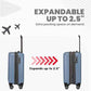 Rails Expandable Hardside Upright Suitcase with 360° Spinner Wheels (3 Count)