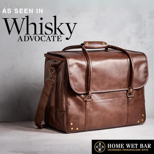 Graham Whiskey Bottle Carrier and Weekender Travel Bag (6 Count)