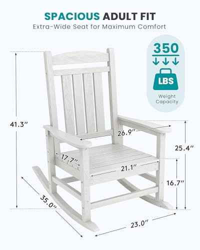 Outdoor Rocking Chair Set of 4 (4 Count)