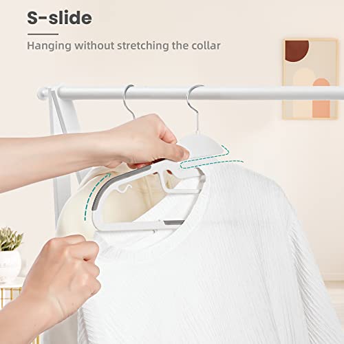 Plastic Hangers 50 Pack with Non (50 Count)