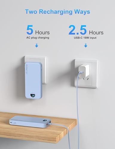 Portable Charger Power Bank 10000mAh PD20W w
