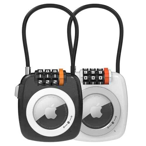 Compatible with Apple AirTag Secure Lock with Wire Cable