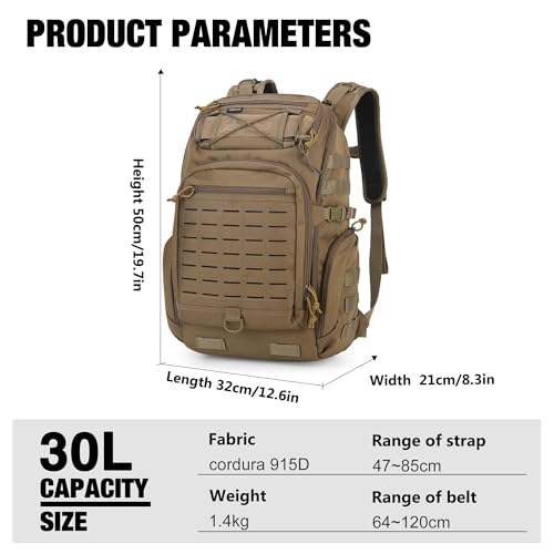 30L Molle Military Backpack