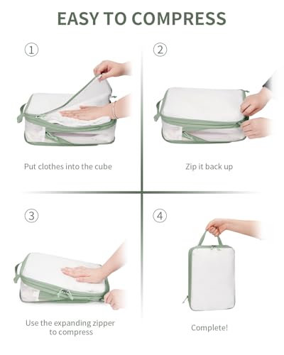 6 Set Compression Packing Cubes (6 Count)