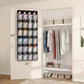 24 Large Pockets Over Door Shoe Organizer