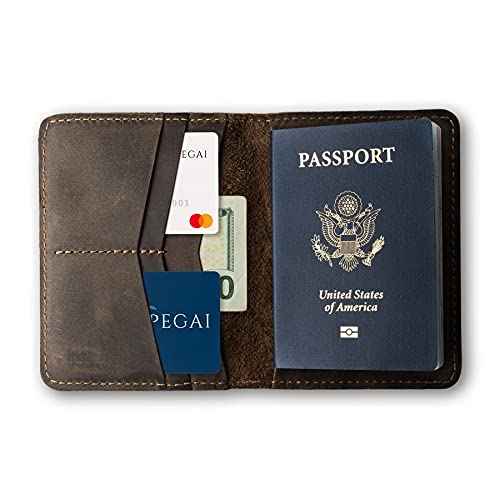 Standard Full Grain Crazy Horse Leather Passport Holder