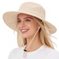 UPF 50+ Wide Brim Sun Hat with Neck Flap