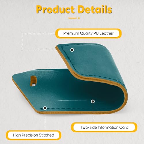 4 Pack Leather Luggage Tags for Suitcases Travel Labels (4 Count)