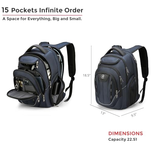 Businessl Laptop Backpack for Men With USB Charging Port J16BT