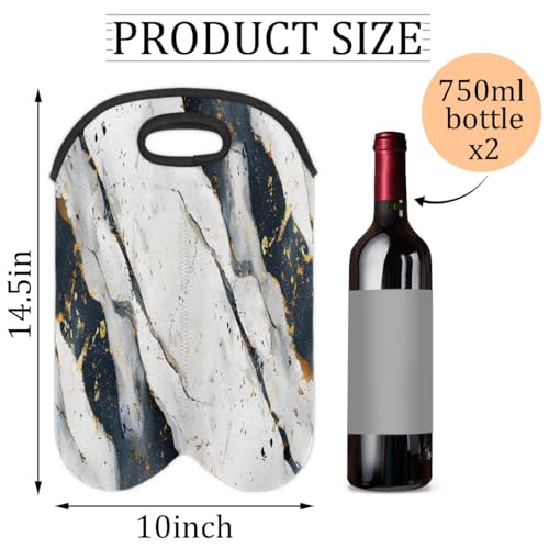 Wine Carrier Tote Personalized Bag for 2 Bottles