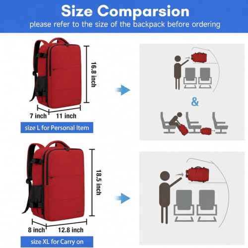 35L Carry on Travel Backpack for Women Men