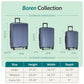 Boren Expandable Hardside Rugged Travel Luggage with 8 Spinner Wheels