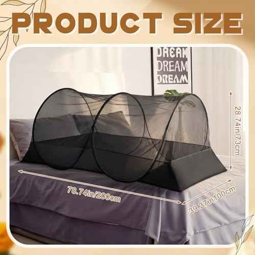 1 Pcs Mosquito Netting for Camping Bed 78 * 39 * 28 Inch