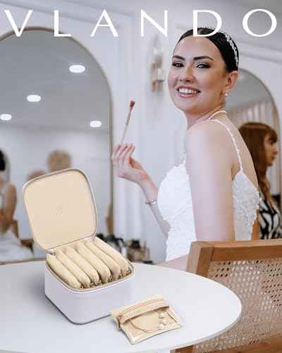Travel Jewelry Box with Clear 6 Velvet Bags