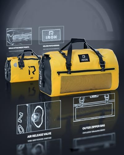 Waterproof Motorcycle Duffel Bag Tail Bag 50L Dry Bags Luggage