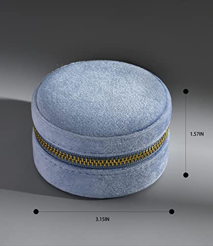 Plush Velvet Travel Jewelry Box
