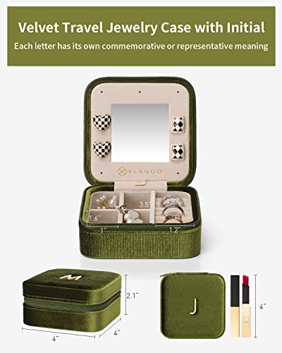 Plush Velvet Travel Jewelry Case