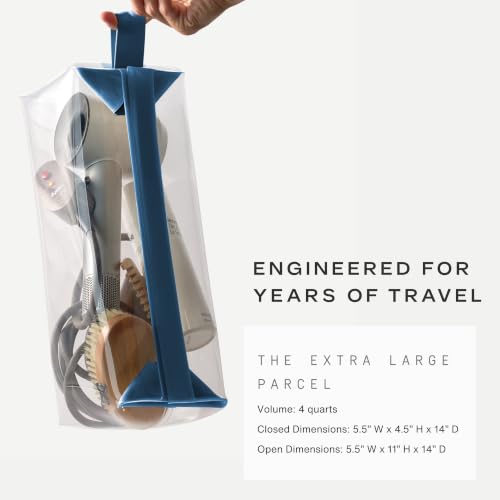 Parcel Clear Travel Kit with Zipperless Magnetic Closure