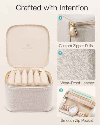 Jewelry Organizers and Storage with Clear 6 Velvet Bags