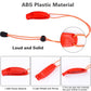 6PCS Safety Survival Whistles with Reflective Lanyard