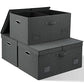 75 Quarts Extra Large Decorative Storage Bins with Lids (3 Count)