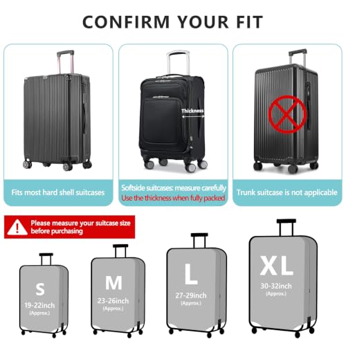 Travelkin Luggage Covers For Suitcase Tsa Approved Suitcase Cover Protector