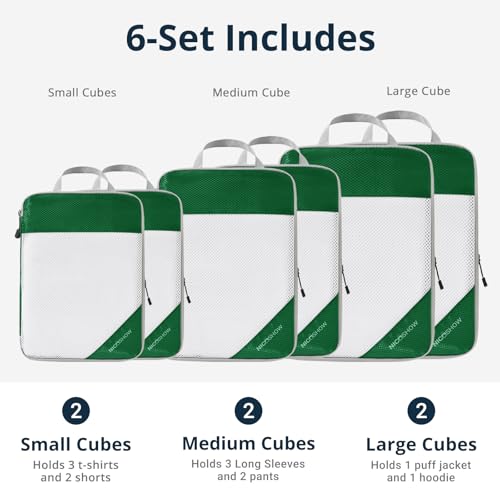 Compression Packing Cubes 6 Set (6 Count)