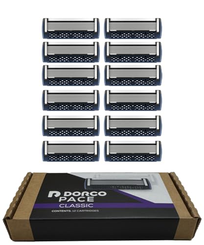 Pace Classic Seven Blade Razor System with Pivoting Head and Premium Handle