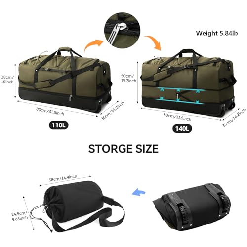 110L 140L Expandable Soft