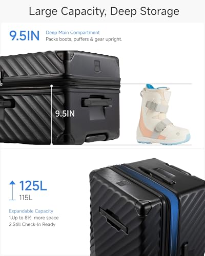 Expandable Trunk Checked Suitcase