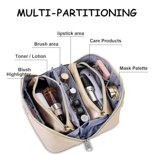 Travel Makeup Bag Organizer Cosmetic Bag (3 Count)