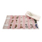Travel Jewelry Roll Bag Portable Organizer Pouch With Grids&PVC Cover Storage Bags for Necklace