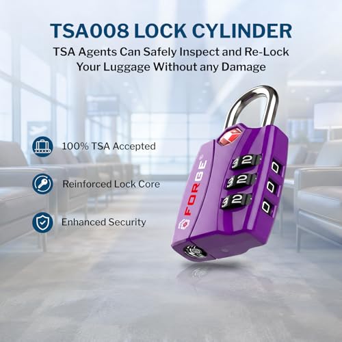 Open Alert TSA Approved Luggage Locks (4 Count)