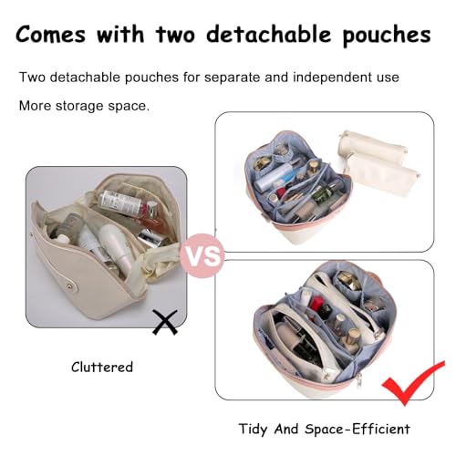 Travel Makeup Bag Organizer Cosmetic Bag (3 Count)