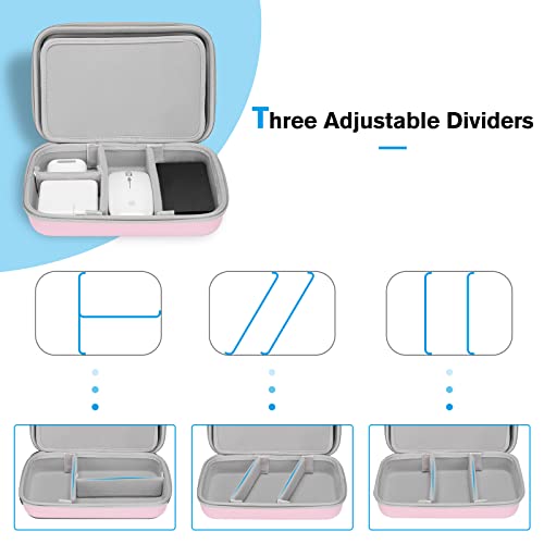 Hard Travel Electronic Organizer Case for MacBook Power Adapter Chargers Cables Power Bank Apple Magic Mouse Apple Pencil USB Flash Disk SD Card Small Portable Accessories Bag