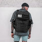 Military Tactical Backpack for Men and Women 45L Army 3 Days Assault Pack Bag Large Rucksack with Molle System Black