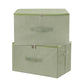 Fabric Storage Bins with Zipper Lids (2 Count)