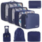 8 Set Packing Cubes Luggage Packing Organizers for Travel Accessories