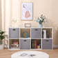 13x13x13 Inch Foldable Cube Storage Bins with Metal Handles (4 Count)