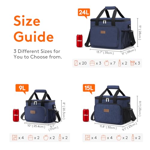 Large Lunch Bag (Dark Blue / Large(15L))