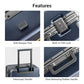 Carry On Luggage Airline Approved Zipperless with Aluminum Frame