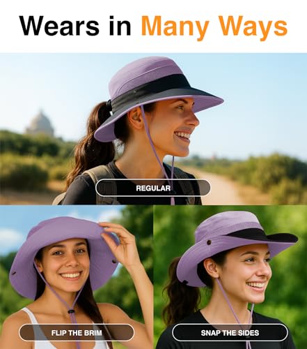 Ponytail Sun Hat for Women with UPF 50+ UV Protection