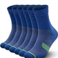 3 Pairs Running Compression Socks for Men & Women Crew Socks with Cushion (3 Count)