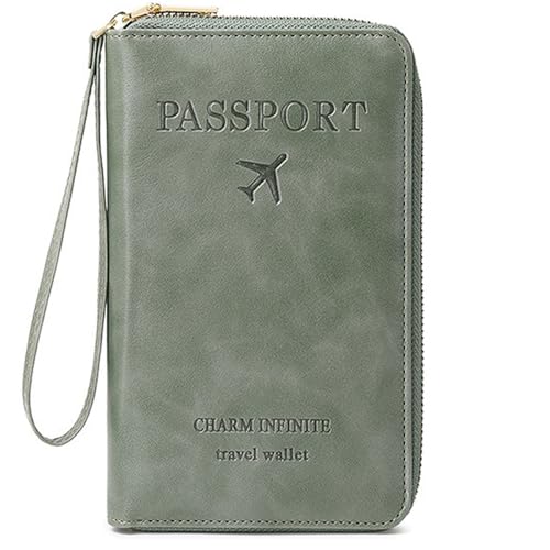 Multi Function RFID Travel Passport Wallet with Phone Pocket