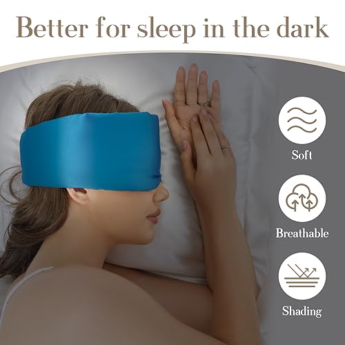 100% Mulberry Silk Sleep Mask Eye Mask for Women Man with Adjustable Band