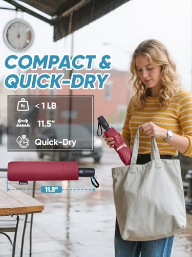 Windproof Travel Umbrellas for Rain and Sun