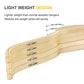 Slim Natural Wood Hangers with Extra Soft Non (10 Count)