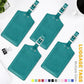 4 Pack Leather Luggage Tags for Suitcases Travel Tags